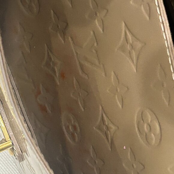 RARE LOUIS VUITTON Vernis Mirada 2Way Bag Gold - Picture 8 of 13